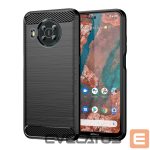 Back panel cover Hurtel  Carbon Case Flexible cover for Nokia X100 black 