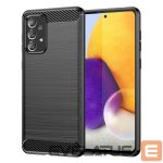 Back panel cover Hurtel  Carbon Case Flexible TPU cover for Samsung Galaxy A73 black 