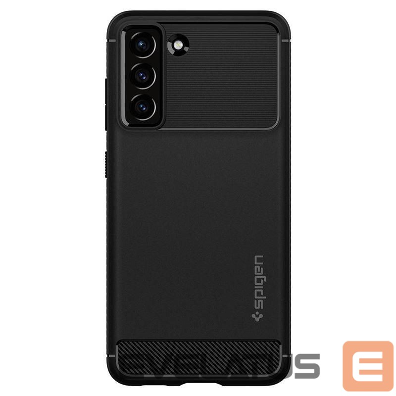 Back panel cover Spigen Spigen Rugged Armor Case for Samsung Galaxy S21 FE - Matte Black