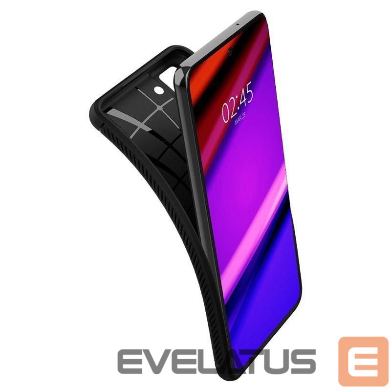 Back panel cover Spigen Spigen Rugged Armor Case for Samsung Galaxy S21 FE - Matte Black