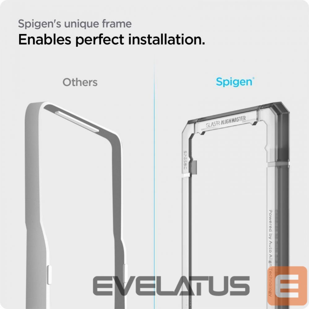 Protective glass Spigen Spigen ALM Glas.tR tempered glass for Samsung Galaxy S21 FE - 2 pcs.
