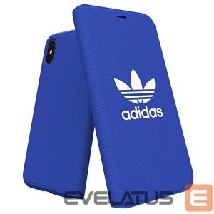 Back panel cover Adidas  Adidas Booklet Case Canvas iPhone X/Xs blue/niebieski 30279 