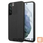 Back panel cover Mercedes-Benz  AMG Carbon Stripe&Embossed Case for Samsung Galaxy S22+ - Black 