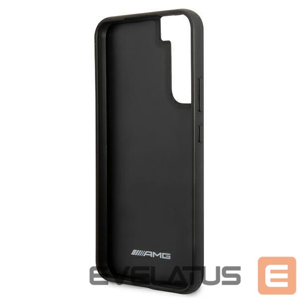 Back panel cover Mercedes-Benz AMG Leather Debossed Lines case for Samsung Galaxy S22+ - black