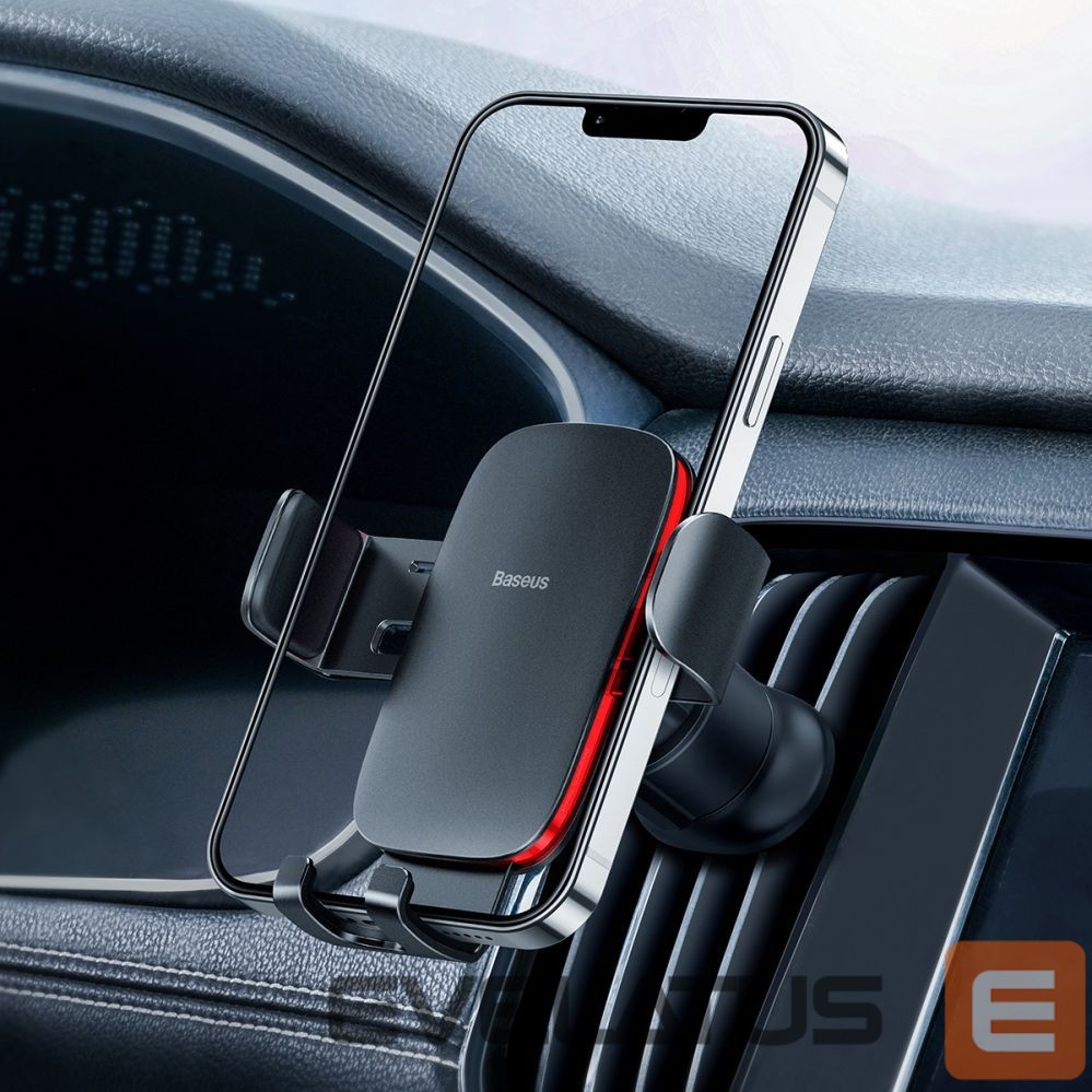 Auto holder Baseus Baseus Metal Age II gravitational car phone holder for ventilation grille black (SUJS000001)