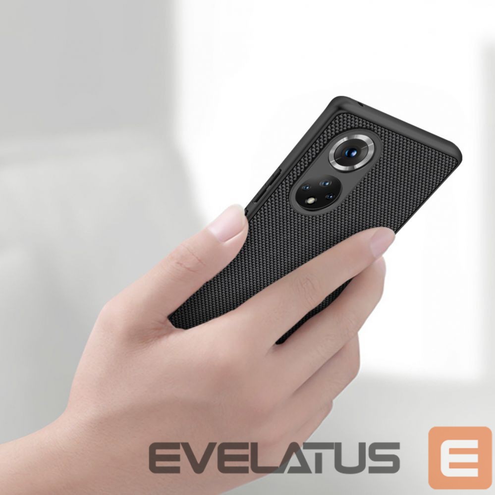 Back panel cover Nillkin Nillkin Textured Case durable reinforced case with gel frame and nylon back for Honor 50 Pro black