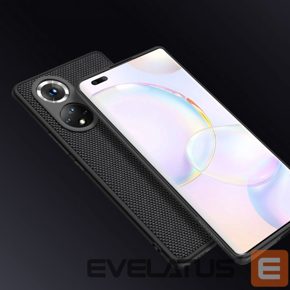 Back panel cover Nillkin Nillkin Textured Case durable reinforced case with gel frame and nylon back for Honor 50 Pro black