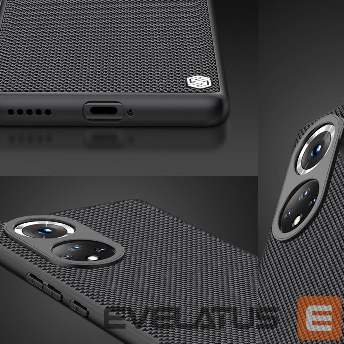 Back panel cover Nillkin Nillkin Textured Case durable reinforced case with gel frame and nylon back for Honor 50 Pro black