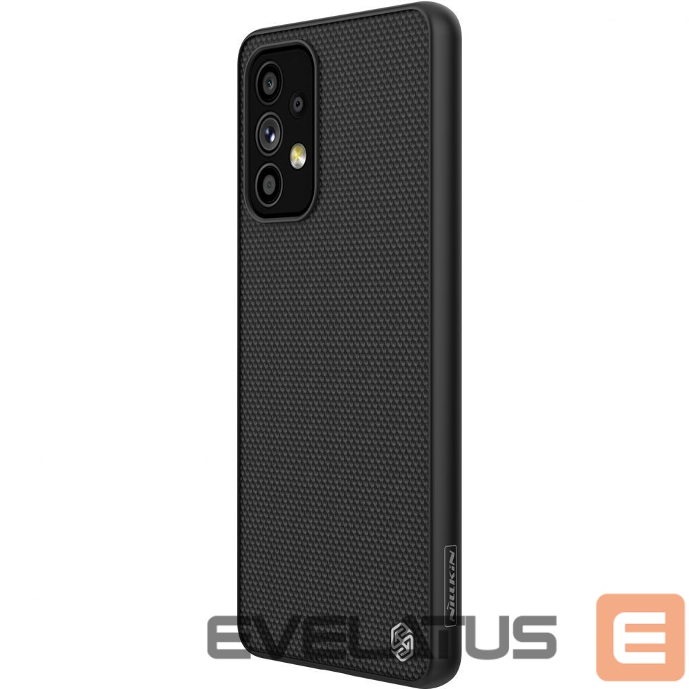 Back panel cover Nillkin Nillkin Textured Case durable reinforced case with gel frame and nylon back for Samsung Galaxy A73 black