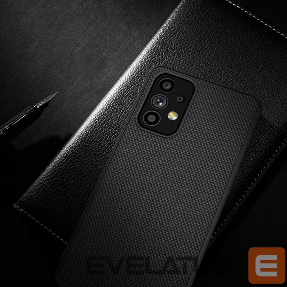 Back panel cover Nillkin Nillkin Textured Case durable reinforced case with gel frame and nylon back for Samsung Galaxy A73 black