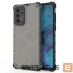 Back panel cover Hurtel  Honeycomb case armored cover with a gel frame for Samsung Galaxy A73 black 