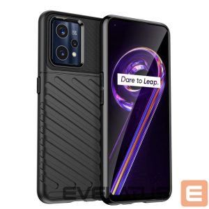 Back panel cover Hurtel  Thunder Case Flexible armored cover for Realme 9 Pro + (9 Pro Plus) black 
