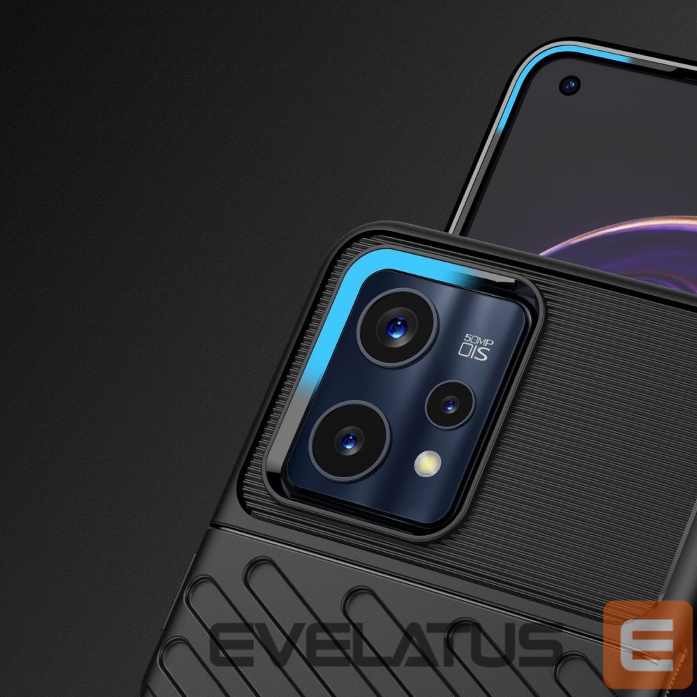 Back panel cover Hurtel Thunder Case Flexible armored cover for Realme 9 Pro + (9 Pro Plus) black