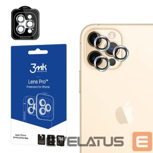 Protective glass 3MK  3MK Lens Protection Pro iPhone 12 Pro Max Camera lens protection with mounting frame 1 pc. 