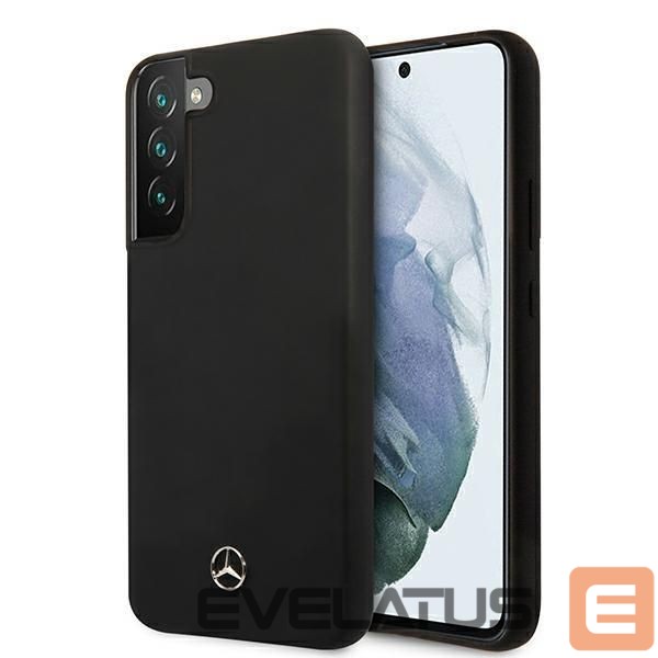 Back panel cover Mercedes-Benz Mercedes Silicone Line Case for Samsung Galaxy S22+ - Black