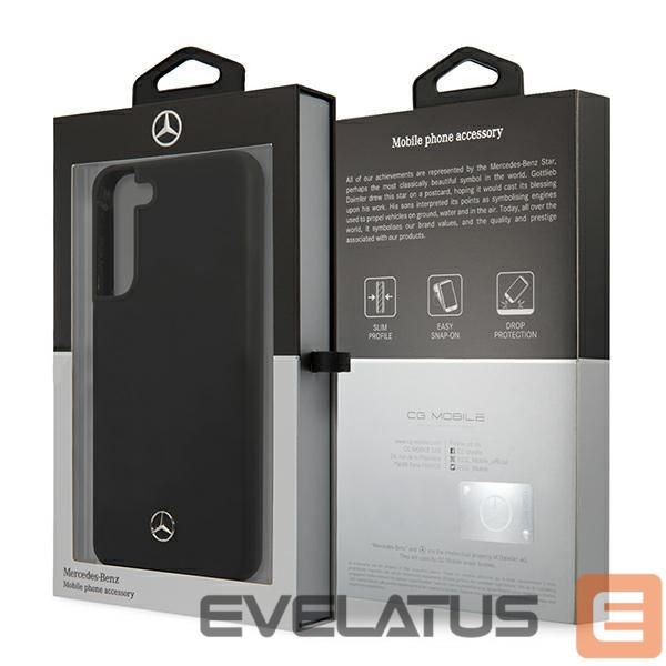 Back panel cover Mercedes-Benz Mercedes Silicone Line Case for Samsung Galaxy S22+ - Black