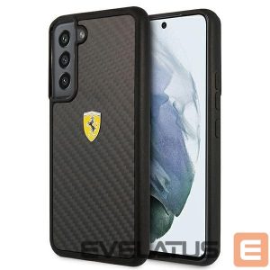 Back panel cover Ferrari  Ferrari FEHCS22MFCAK S22+ S906 black/black hardcase On Track Real Carbon 