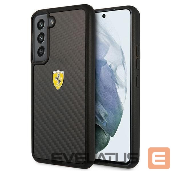 Back panel cover Ferrari Ferrari FEHCS22MFCAK S22+ S906 black/black hardcase On Track Real Carbon
