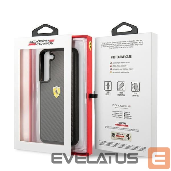 Back panel cover Ferrari Ferrari FEHCS22MFCAK S22+ S906 black/black hardcase On Track Real Carbon