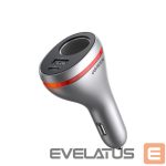 Auto charger Ugreen  USB Type C / USB QC PD 24W car charger with 12V cigarette lighter socket silver (CD204) 