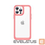 Back panel cover Hurtel  Outer Space Case Case for iPhone 12 Pro Max Hard Cover with Gel Frame Red 