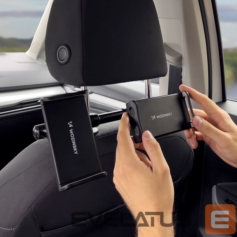 Auto holder Wozinsky Wozinsky Double Headrest Car Phone Holder Black (WTHBK1)