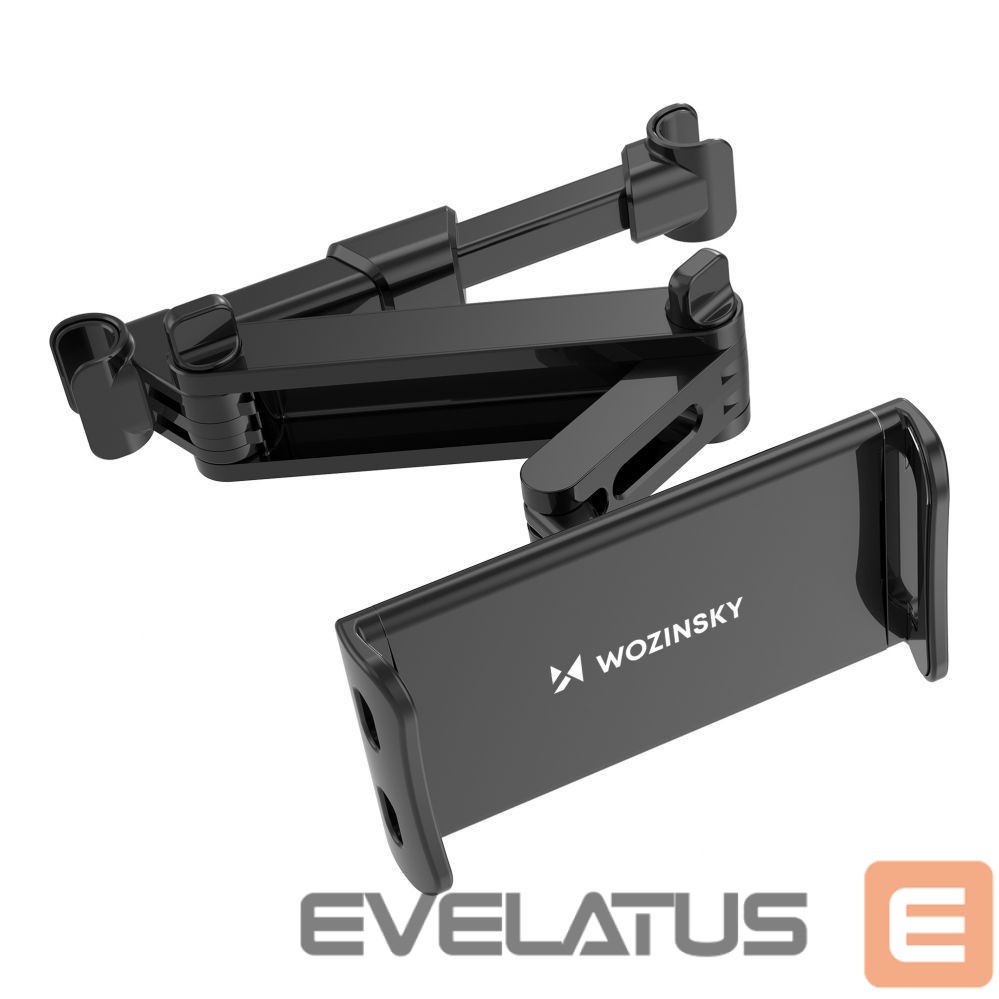 Auto holder Wozinsky Wozinsky Adjustable Headrest Holder for Tablet or Phone Black (WTHBK3)