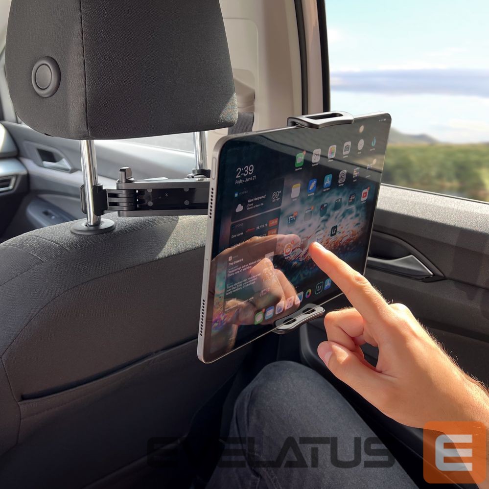 Auto holder Wozinsky Wozinsky Adjustable Headrest Holder for Tablet or Phone Black (WTHBK3)