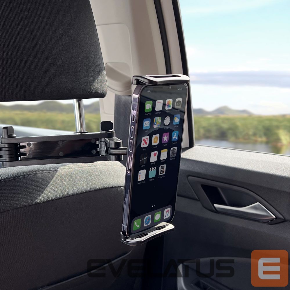 Auto holder Wozinsky Wozinsky Adjustable Headrest Holder for Tablet or Phone Black (WTHBK3)