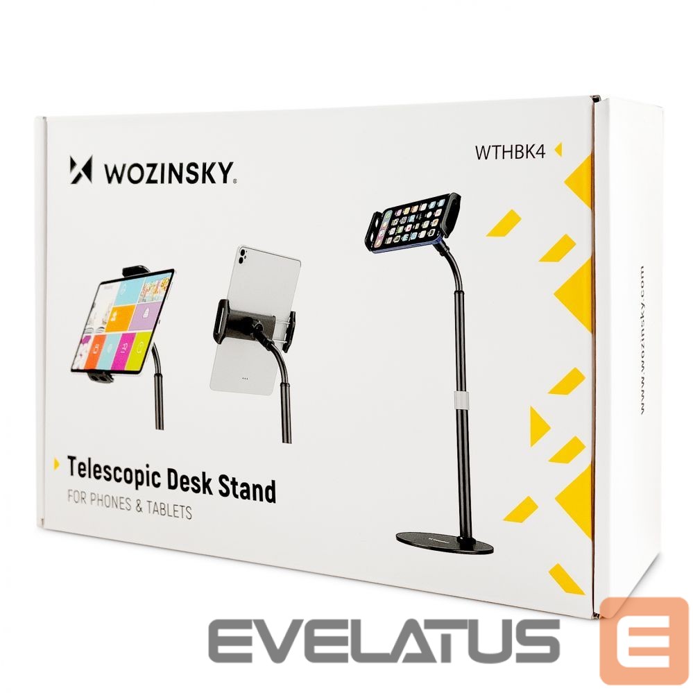 Auto holder Wozinsky Wozinsky Tablet and Phone Desk Stand Black (WTHBK4)