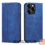 Back panel cover Hurtel  Magnet Fancy Case Case for iPhone 13 Pro Max Pouch Card Wallet Card Holder Blue 