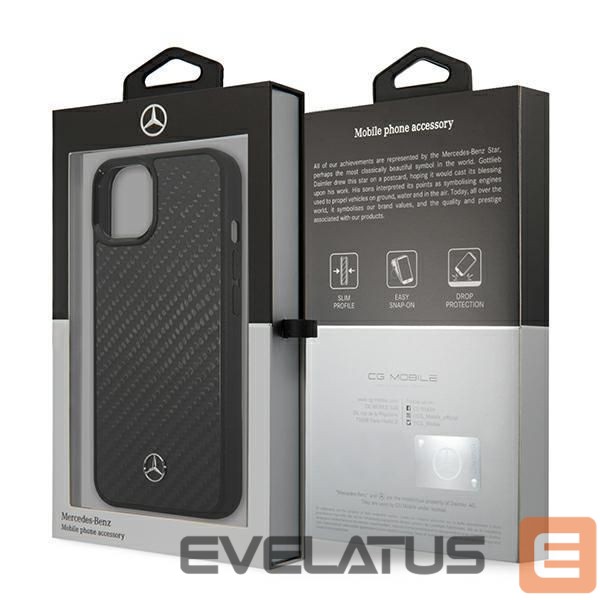 Back panel cover Mercedes-Benz Mercedes Dynamic Line Case for iPhone 13 mini - Black