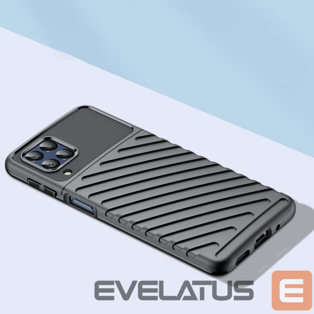 Back panel cover Hurtel Thunder Case flexible armored cover for Samsung Galaxy M53 5G black