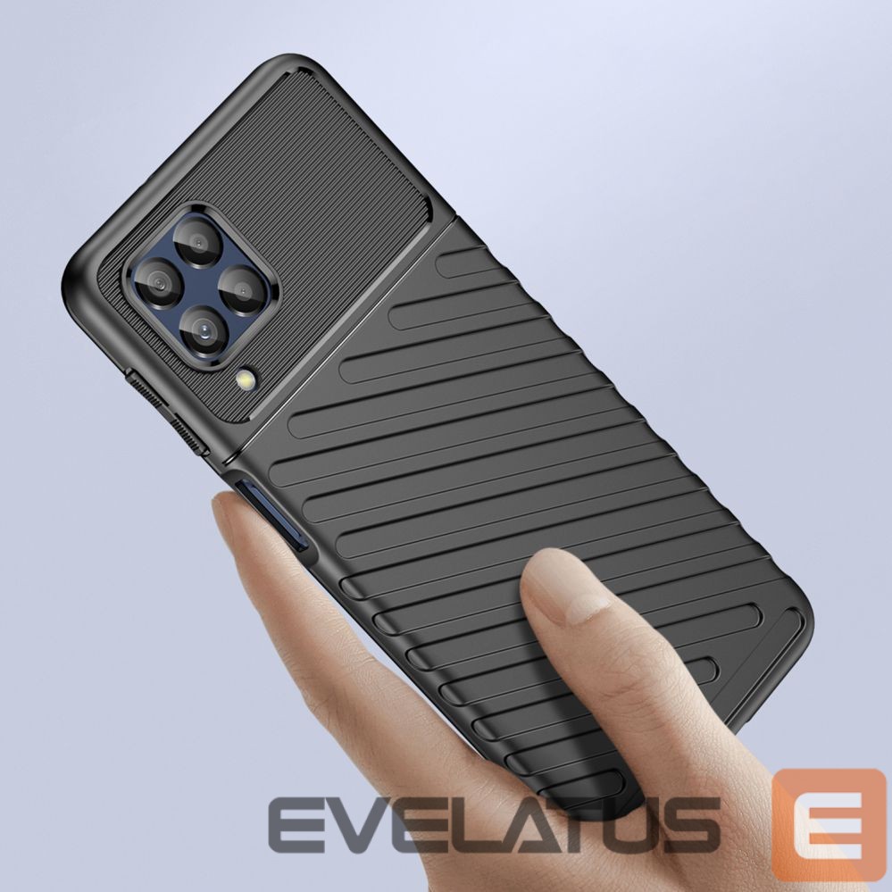 Back panel cover Hurtel Thunder Case flexible armored cover for Samsung Galaxy M53 5G black