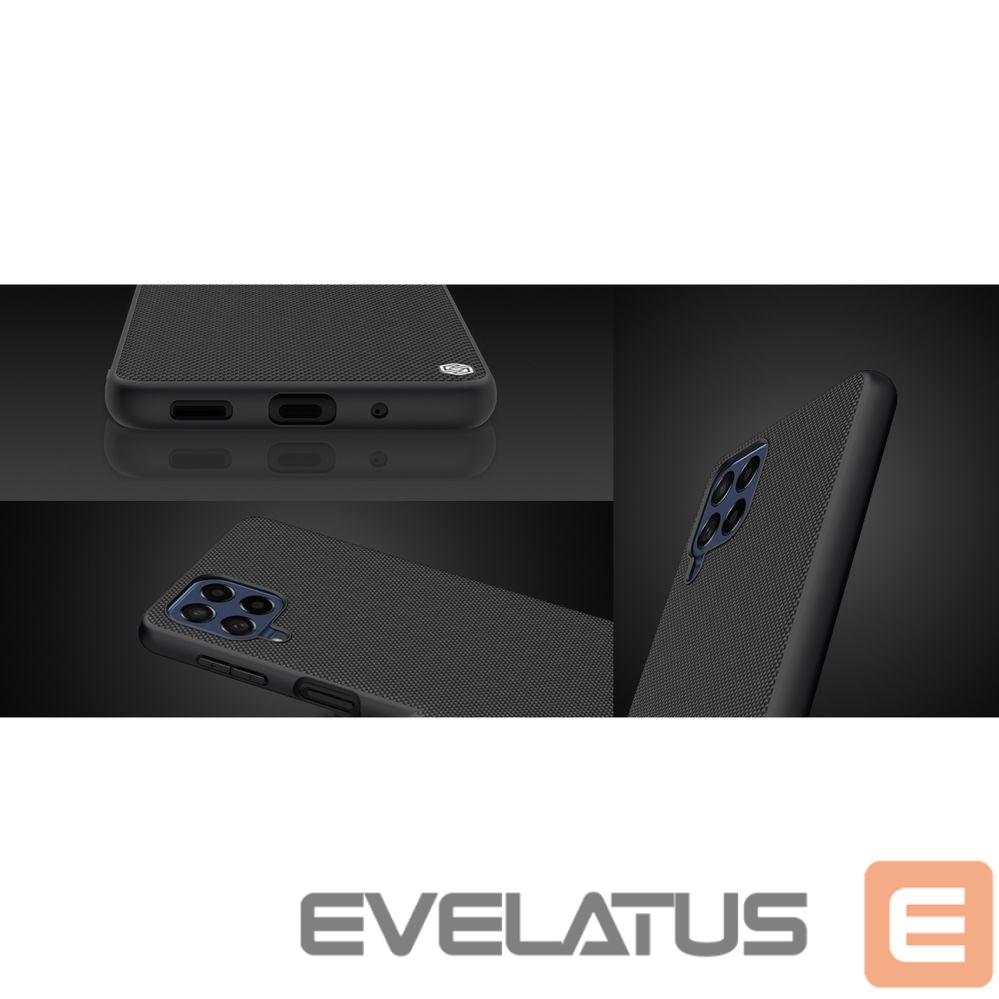 Back panel cover Nillkin Nillkin Textured Case durable reinforced case with gel frame and nylon back for Samsung Galaxy M53 5G black
