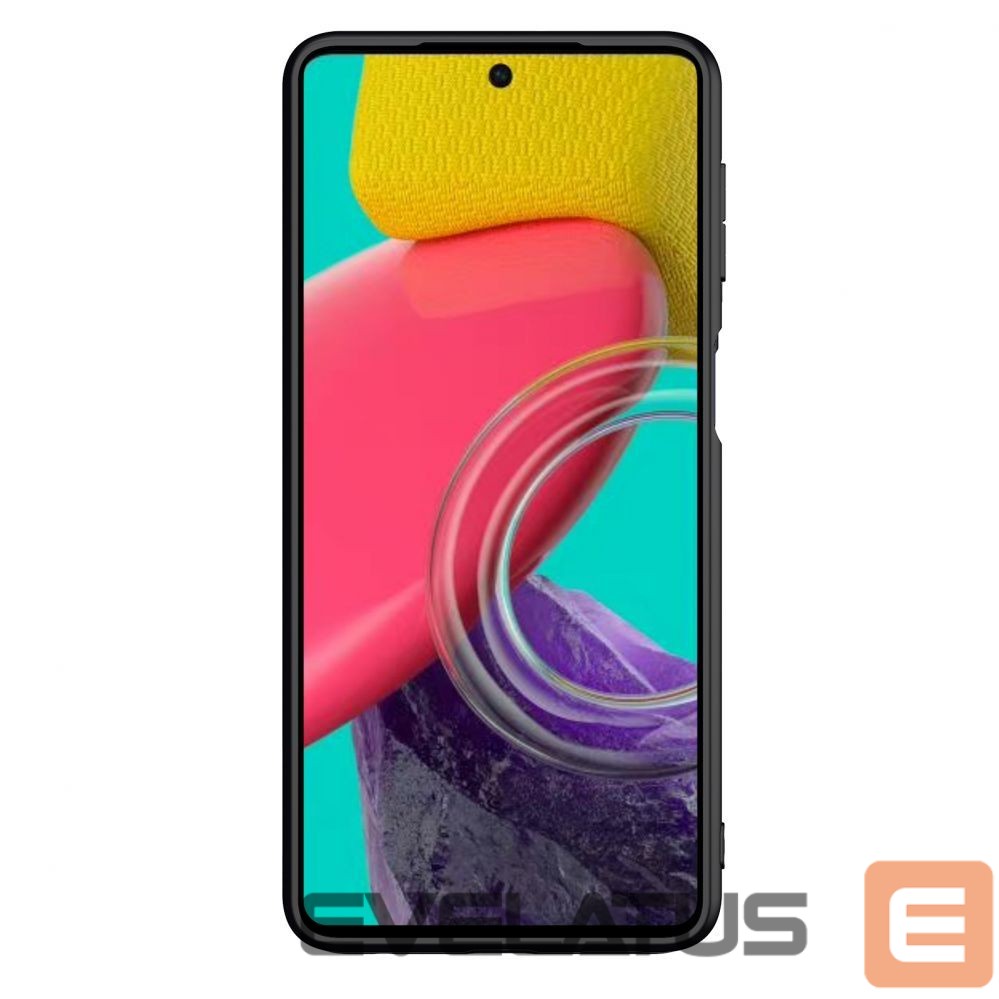 Back panel cover Nillkin Nillkin Textured Case durable reinforced case with gel frame and nylon back for Samsung Galaxy M53 5G black