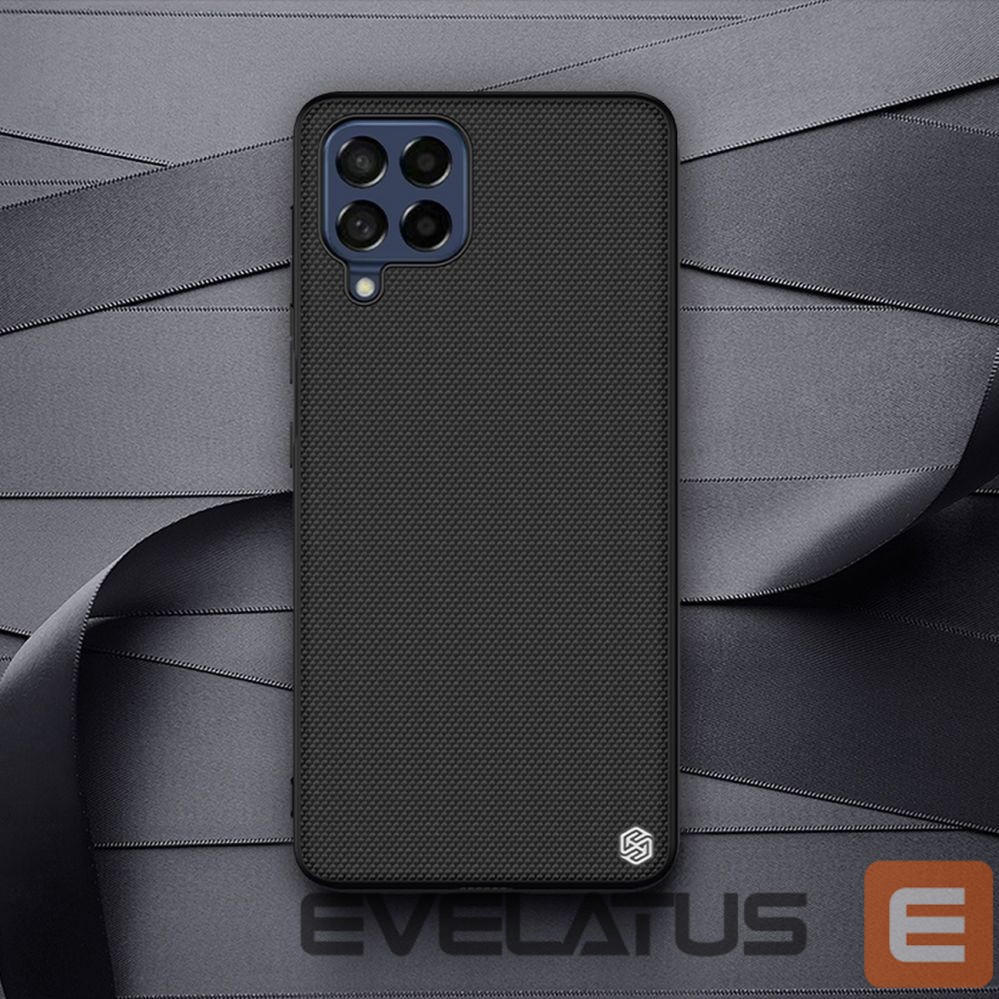Back panel cover Nillkin Nillkin Textured Case durable reinforced case with gel frame and nylon back for Samsung Galaxy M53 5G black