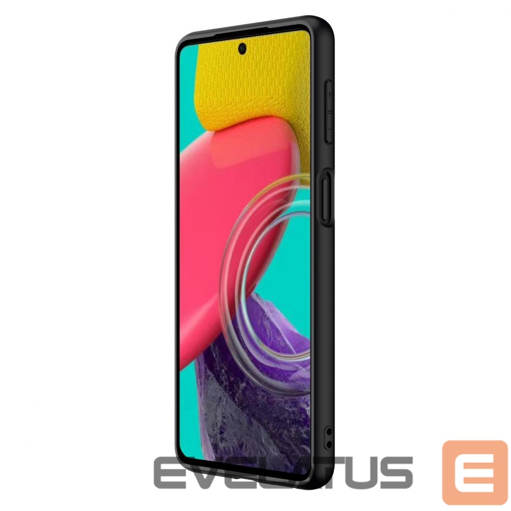 Back panel cover Nillkin Nillkin Textured Case durable reinforced case with gel frame and nylon back for Samsung Galaxy M53 5G black