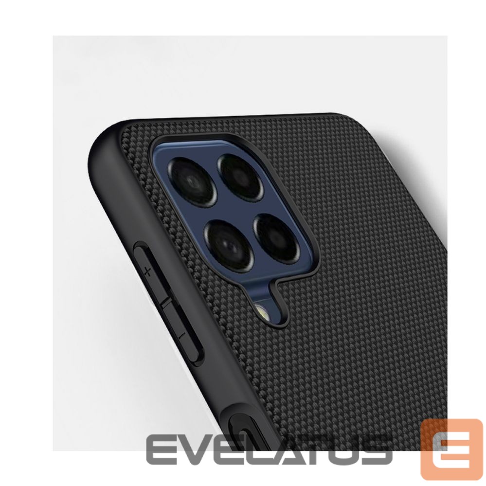 Back panel cover Nillkin Nillkin Textured Case durable reinforced case with gel frame and nylon back for Samsung Galaxy M53 5G black
