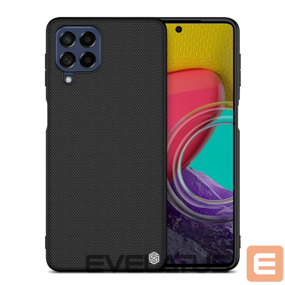 Back panel cover Nillkin Nillkin Textured Case durable reinforced case with gel frame and nylon back for Samsung Galaxy M53 5G black