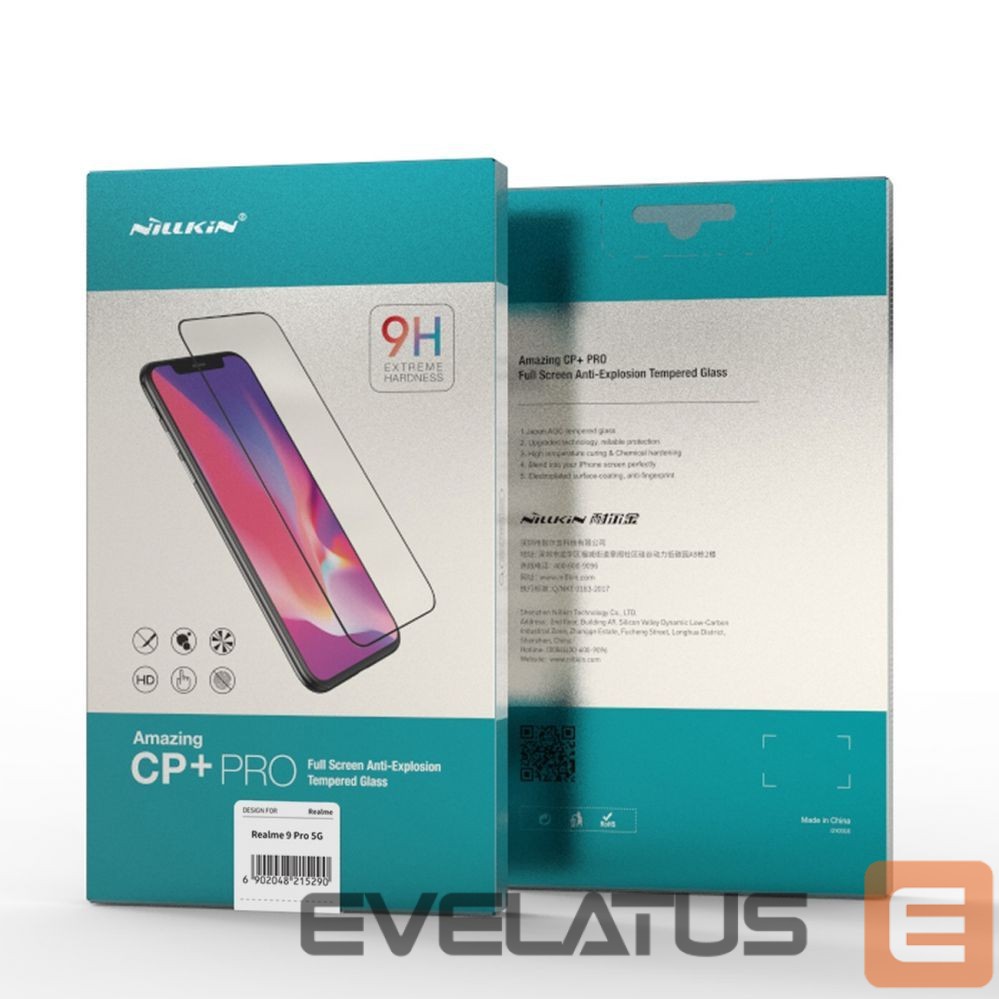 Protective glass Nillkin Nillkin CP+PRO ultra-thin full-screen tempered glass with 0.2 mm frame 9H Realme 9 Pro black
