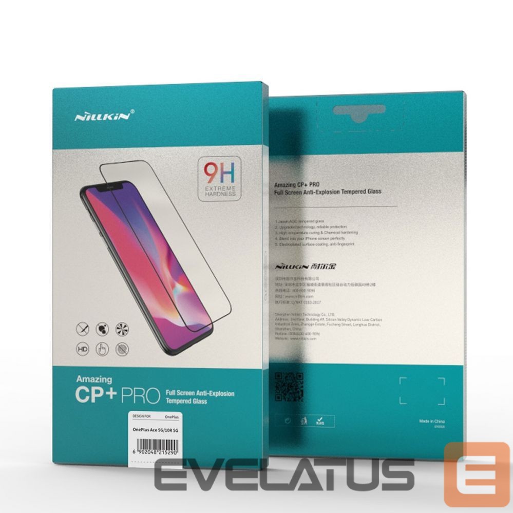 Protective glass Nillkin Nillkin CP+PRO ultra-thin tempered glass for the entire screen with a 0.2 mm frame 9H OnePlus Ace black