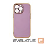 Back panel cover Hurtel  Lighting Color Case for Xiaomi Redmi Note 11 gel cover with gold frame purple 