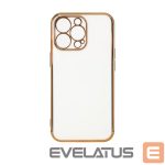 Back panel cover Hurtel  Lighting Color Case for Xiaomi Redmi Note 11 gel cover with gold frame white 
