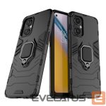 Back panel cover Hurtel  Ring Armor tough hybrid case cover + magnetic holder for OnePlus Nord N20 5G black 