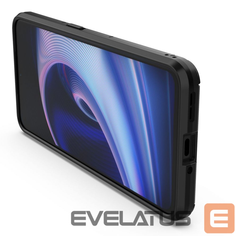 Back panel cover Hurtel Ring Armor armored hybrid case cover + magnetic holder for OnePlus Ace black
