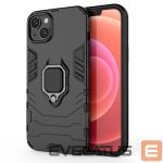 Back panel cover Hurtel - Ring Armor case for iPhone 14 Plus armored cover magnetic holder ring black 