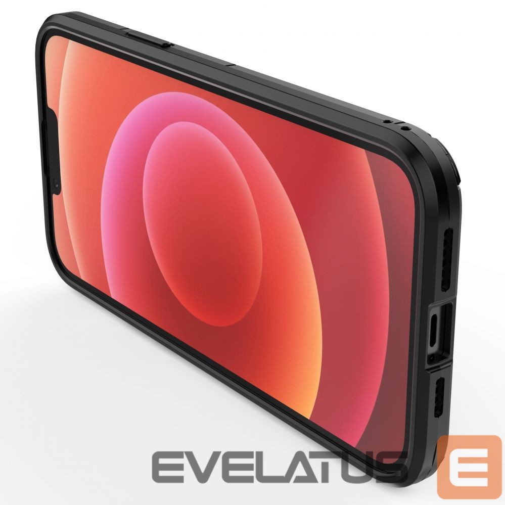 Back panel cover Hurtel - Ring Armor case for iPhone 14 Plus armored cover magnetic holder ring black