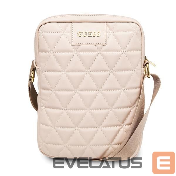 Back panel cover Guess Guess Bag GUTB10QLPK 10" pink/pink Quilted Tablet Bag