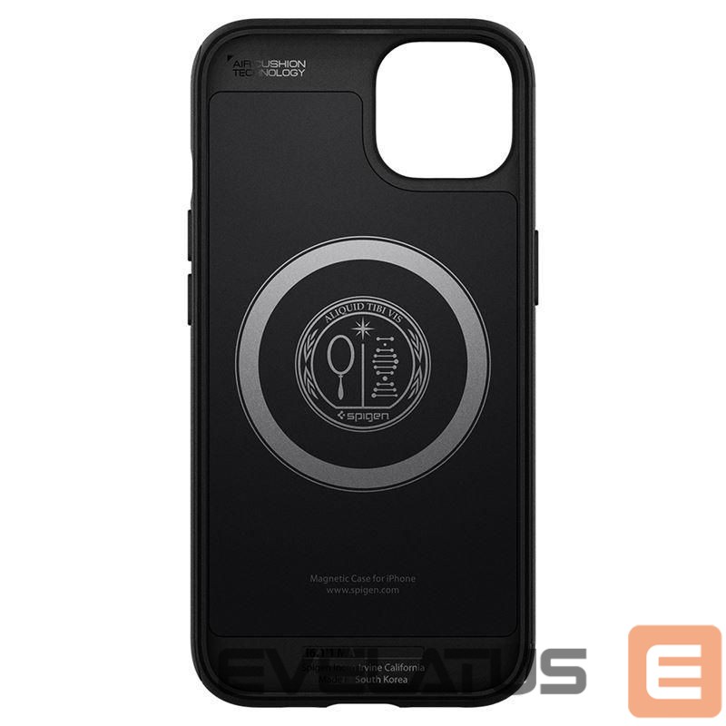 Back panel cover Spigen - Spigen Mag Armor Case with MagSafe for iPhone 13 - Matte Black